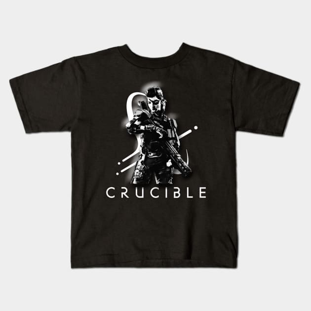 Crucible Game Sazan Kids T-Shirt by tortoiseman